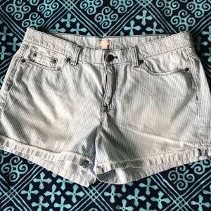 J. crew pinstripe shorts